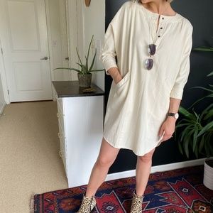 NWT BDG Dolman Cream Denim Everly Shirt Dress
